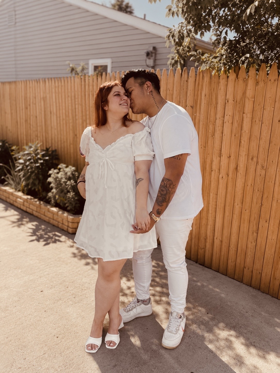 Alicia and Jerico sharing a tender moment